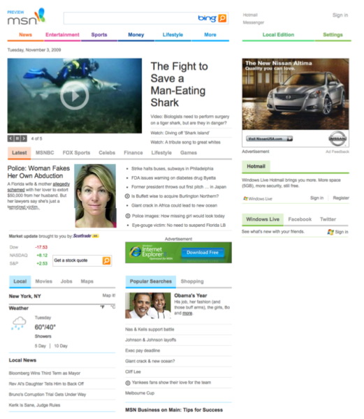 Msn Loading MSN Introduces Dramatically Improved Redesign, Portal Drives Nearly 50% ...