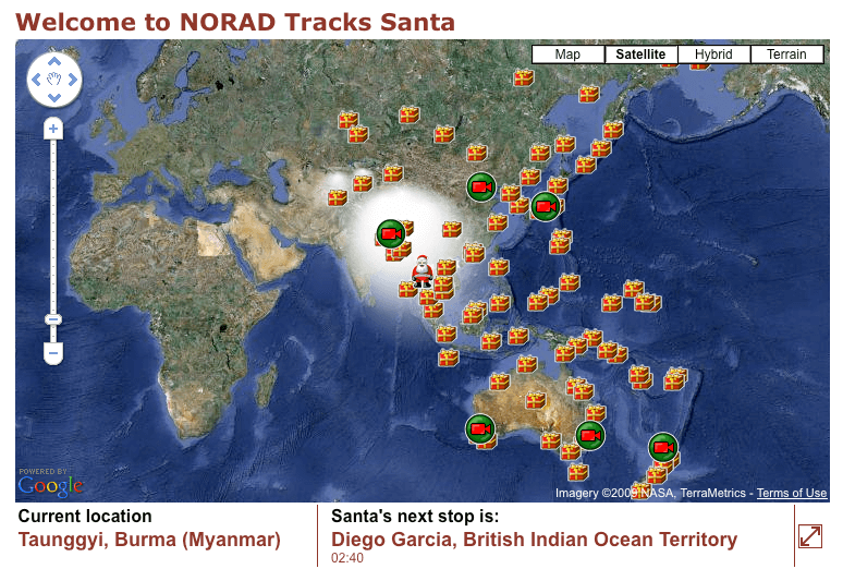 Santa radar shop