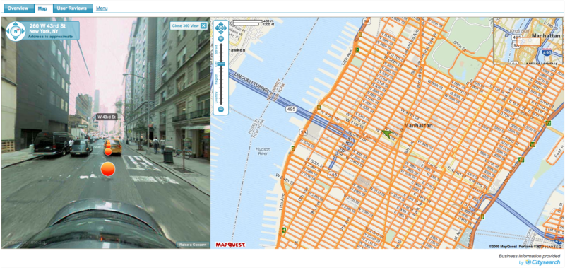 MapQuest (Finally) Launches Street Views With "360 View"