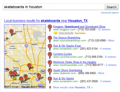 Skateboards In Houston On Google