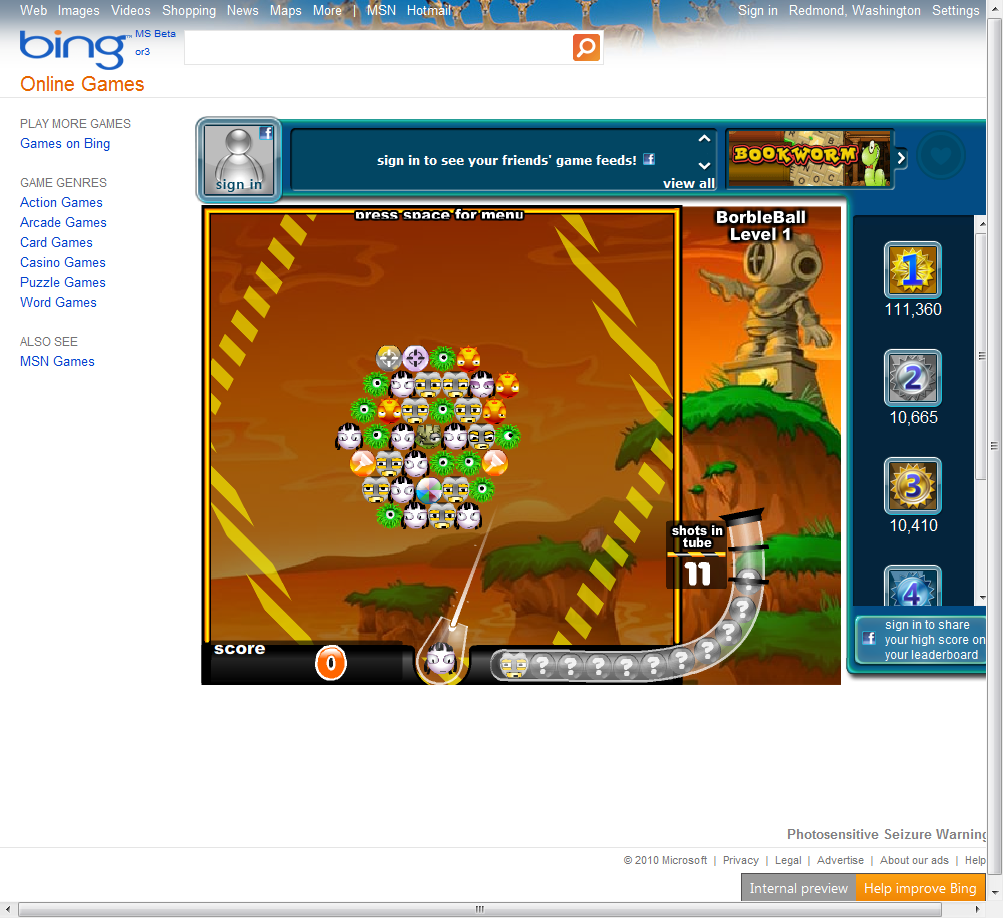 MSN games, Bubble Town Wiki