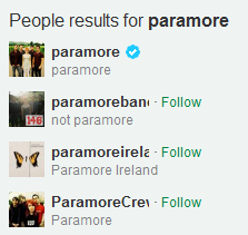 Paramore Twitter