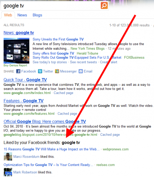 Bing Google Tv