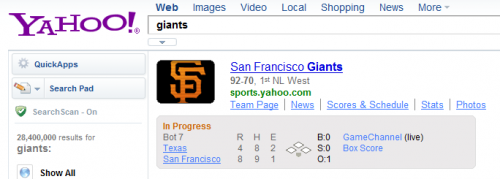 Yahoo Giants