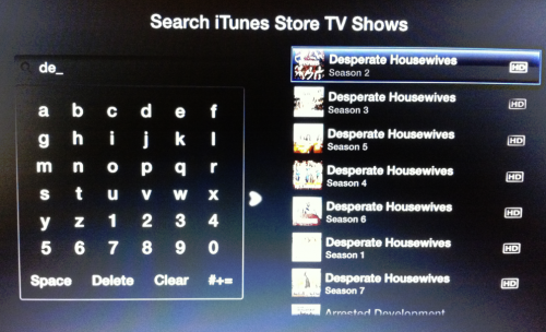 Search Apple TV