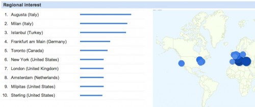 Google Insights For Search Web Search Interest  Wikileaks Worldwide Last 7 Days 2