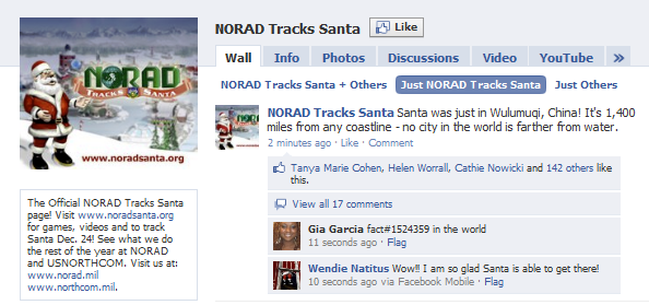 Santa Facebook