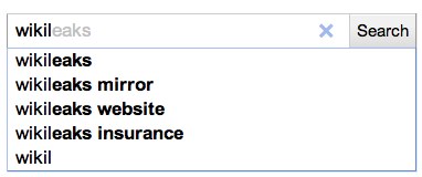 Wikileaks Google Search 1