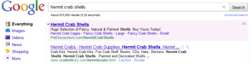 Google Hermitcrabs