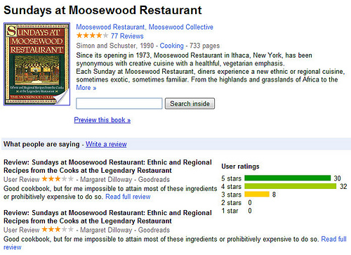 Sundays Moosewood Restuarant Google Place Page