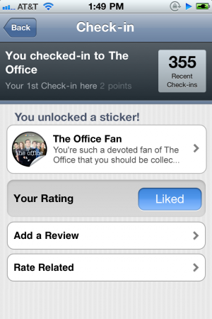 getglue-checkin-glee