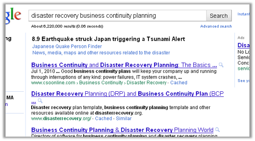 Search Results for Disaster Recovery Business Continuity Planning