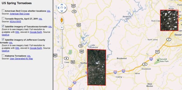 Updated Tornado Images On Google Maps