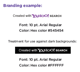 Yahoo BOSS Branding Requirements