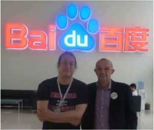 Kaiser Kuo, Baidu International Communications Director And Andy Atkins-Krüger In Baidu's Reception