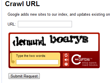 Google Crawl URL