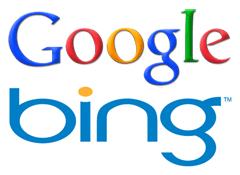 Google Bing Logos