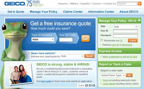 Geico Home Page1