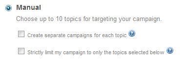 Manual Campaigns Interest Optimization