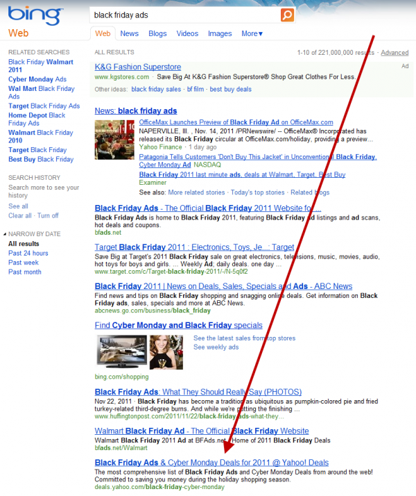 Black Friday Ads Search At Bing