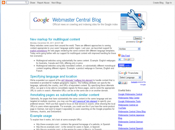 Google Announces Multilingual Markup Scheme