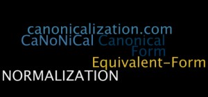 canonicalization