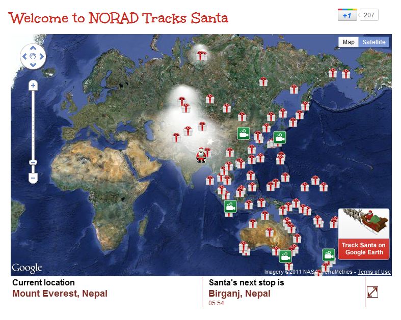 This Year, NORAD Tracks Santa With Microsoft & Bing, Not Google