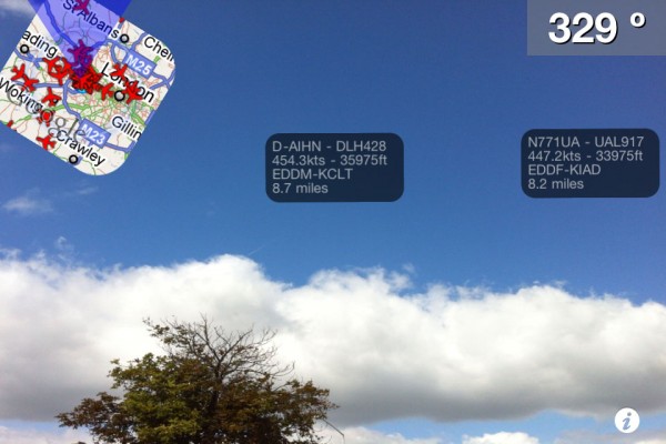 Plane Finder Ar Sky Blue