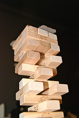 Precarious Jenga Tower