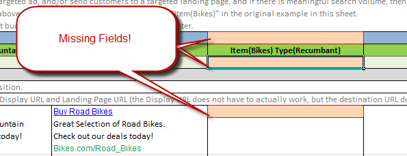 PPC Planning Matrix Errors