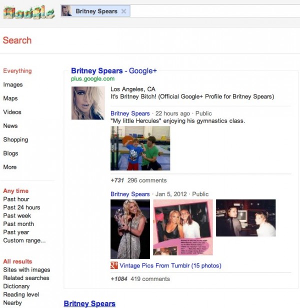 Britney Spears Google Search 2