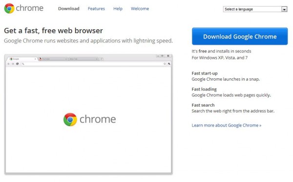 Chrome Home Page