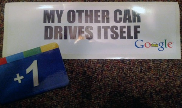 Google Self Driving Car Bumpersticker 1325511491