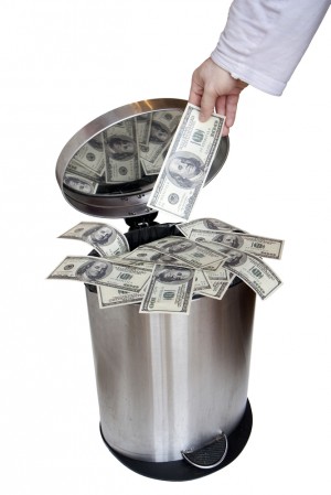 money-garbage-shutterstock