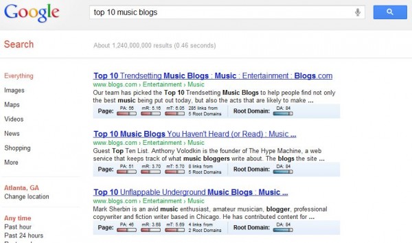 Music Blogs Google