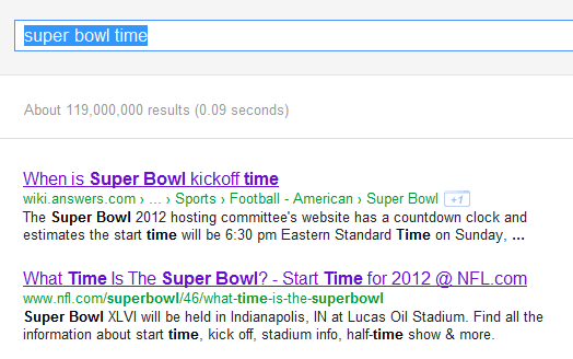 When's the Super Bowl kickoff time?