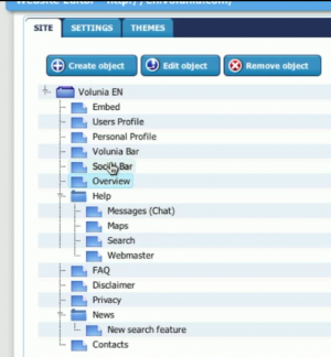 Volunia sitemap editor