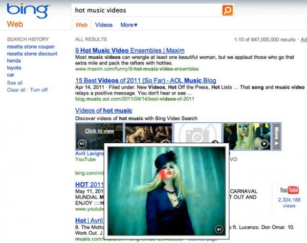 Bing Video Thumbnails