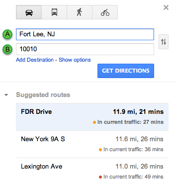 Google Maps Traffic Back