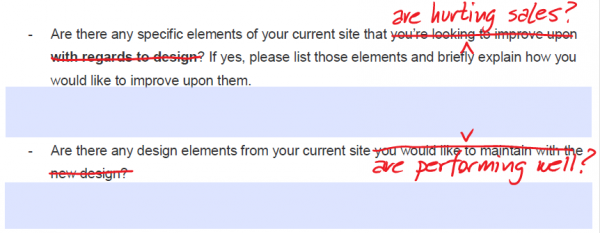 Don't try to make decisions. Provide the information your design team needs to make good decisions.