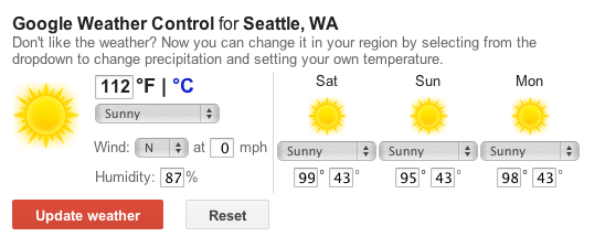 google-weather-control