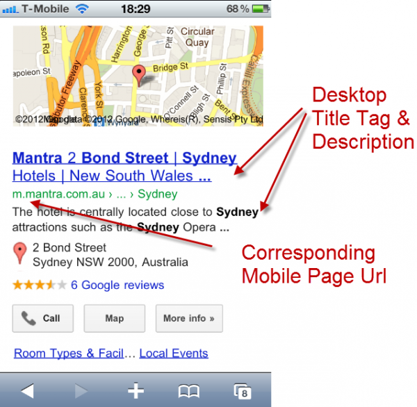 Mantra Smartphone SERP