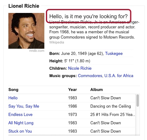 Hello (Lionel Richie song) - Wikipedia