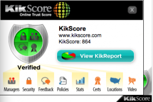 Kikscore-popup