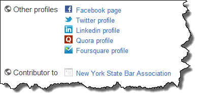 Set up links to other online profiles in your Google+ profile