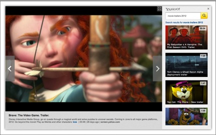Search While Yahoo Video