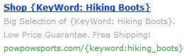 Dynamic Keyword Insertion - Creative