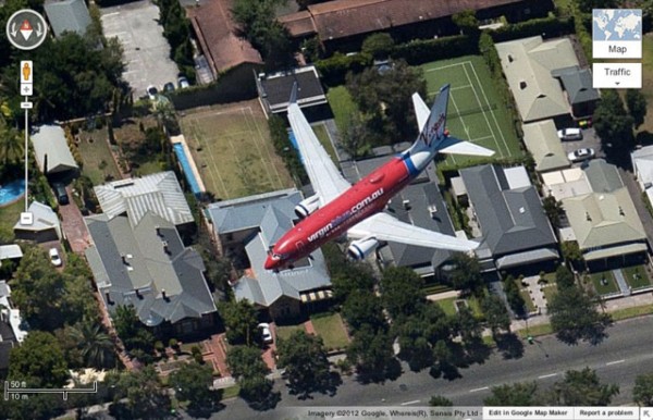 Google Maps In Flight Capture 1345809876