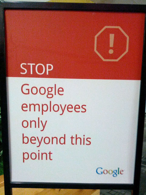 Google Only Employees Sign 1344254383