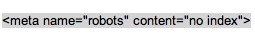 Meta tag to block robots